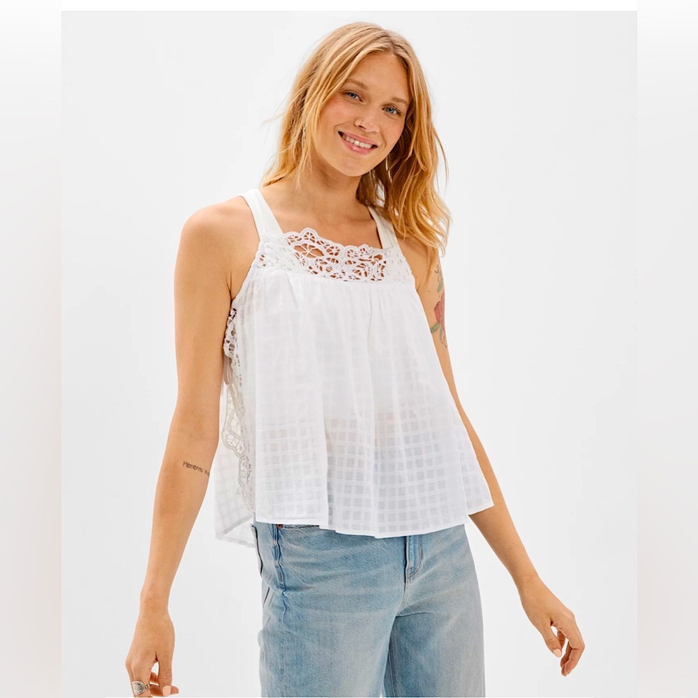 AE Flowy Boho Side Tie Tank - NWT